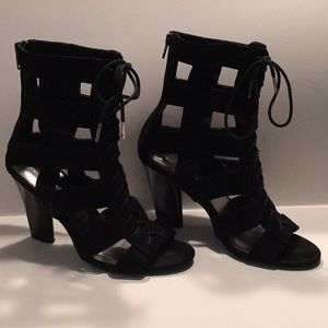 Calvin Klein Open toed Heeled Booties